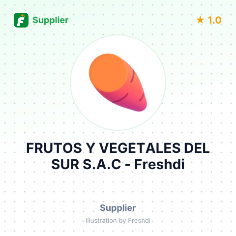 FRUTOS Y VEGETALES DEL SUR S.A.C – summary card, no photo uploaded yet