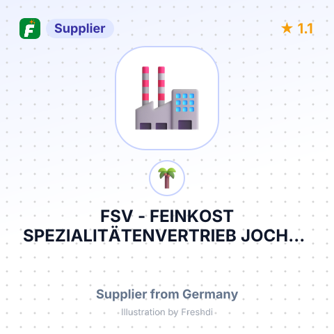 FSV - FEINKOST SPEZIALITÄTENVERTRIEB JOCHEN ENGEL – summary card, no photo uploaded yet