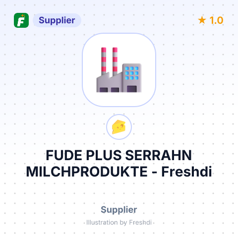 FUDE PLUS SERRAHN MILCHPRODUKTE – summary card, no photo uploaded yet