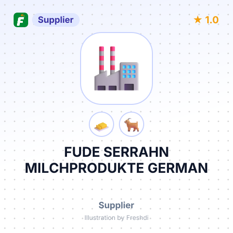 FUDE SERRAHN MILCHPRODUKTE GERMAN – summary card, no photo uploaded yet