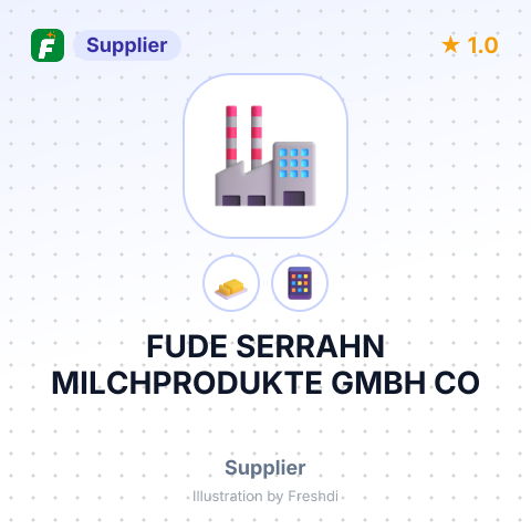 FUDE SERRAHN MILCHPRODUKTE GMBH CO – summary card, no photo uploaded yet