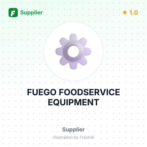 FUEGO FOODSERVICE EQUIPMENT – summary card, no photo uploaded yet