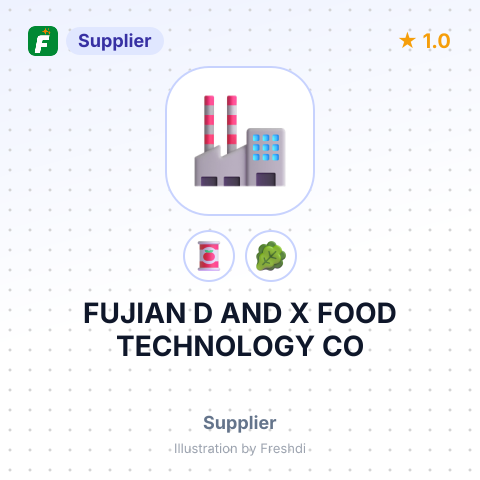 FUJIAN D AND X FOOD TECHNOLOGY CO – summary card, no photo uploaded yet