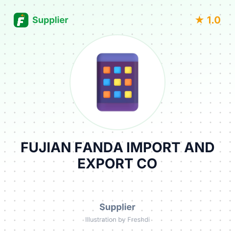 FUJIAN FANDA IMPORT AND EXPORT CO – summary card, no photo uploaded yet