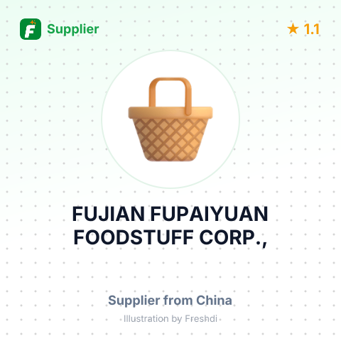 FUJIAN FUPAIYUAN FOODSTUFF CORP., – summary card, no photo uploaded yet