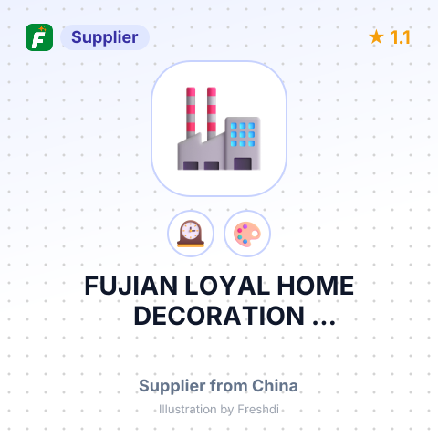 FUJIAN LOYAL HOME DECORATION MANUFACTURER – summary card, no photo uploaded yet
