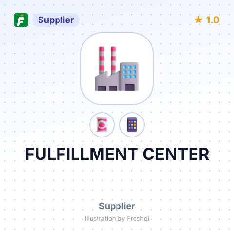 FULFILLMENT CENTER – summary card, no photo uploaded yet