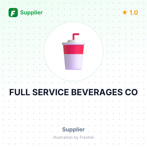 FULL SERVICE BEVERAGES CO – summary card, no photo uploaded yet