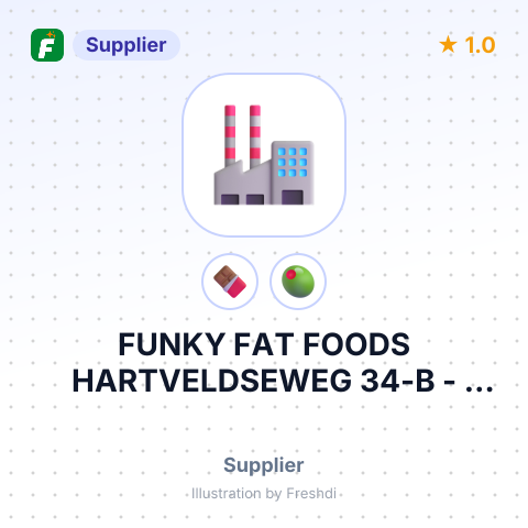 FUNKY FAT FOODS HARTVELDSEWEG 34-B – summary card, no photo uploaded yet
