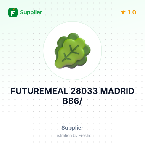 FUTUREMEAL 28033 MADRID B86/ – summary card, no photo uploaded yet