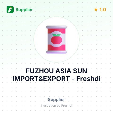 FUZHOU ASIA SUN IMPORT&EXPORT – summary card, no photo uploaded yet