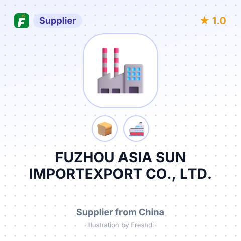 FUZHOU ASIA SUN IMPORTEXPORT CO., LTD. – summary card, no photo uploaded yet