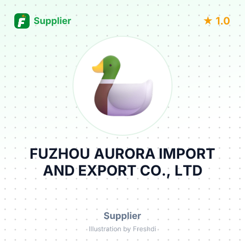 FUZHOU AURORA IMPORT AND EXPORT CO., LTD – summary card, no photo uploaded yet