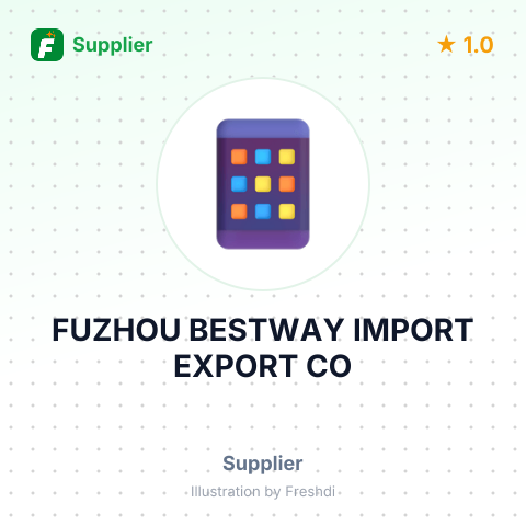 FUZHOU BESTWAY IMPORT EXPORT CO – summary card, no photo uploaded yet