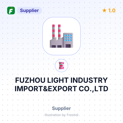 FUZHOU LIGHT INDUSTRY IMPORT&EXPORT CO.,LTD – summary card, no photo uploaded yet