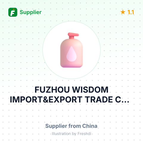 FUZHOU WISDOM IMPORT&EXPORT TRADE CO., LTD. – summary card, no photo uploaded yet
