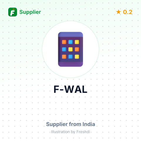 F-WAL – summary card, no photo uploaded yet