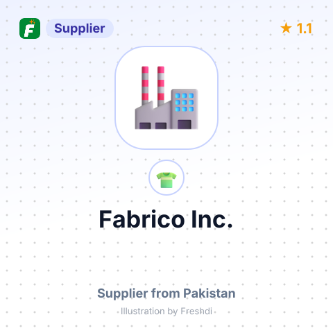 Fabrico Inc. – summary card, no photo uploaded yet