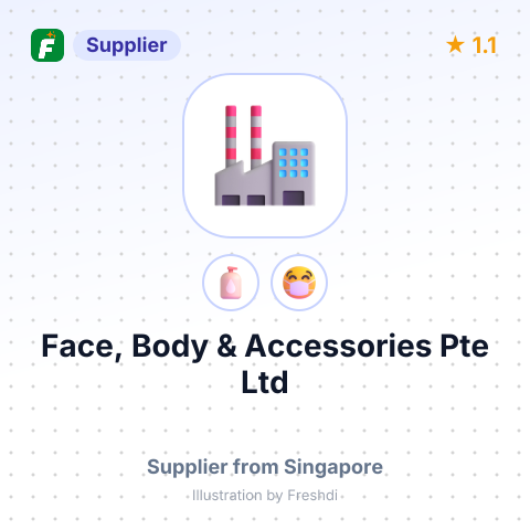 Face, Body & Accessories Pte Ltd – summary card, no photo uploaded yet