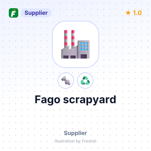 Fago scrapyard – summary card, no photo uploaded yet