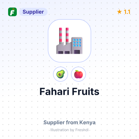 Fahari Fruits  – summary card, no photo uploaded yet