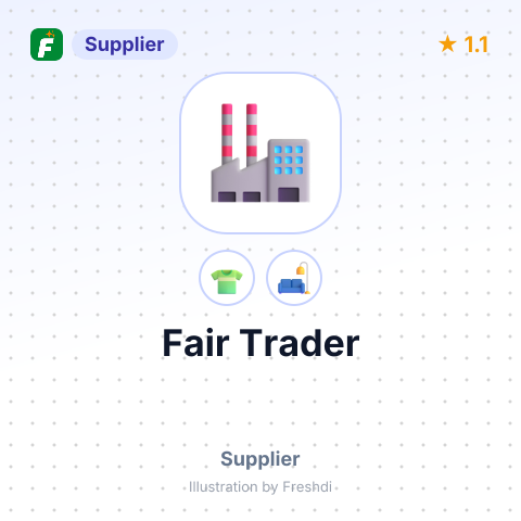 Fair Trader – summary card, no photo uploaded yet