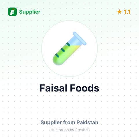 Faisal Foods  – summary card, no photo uploaded yet