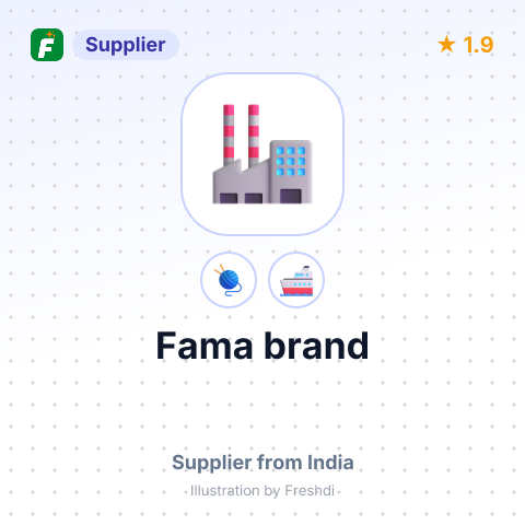 Fama brand – summary card, no photo uploaded yet