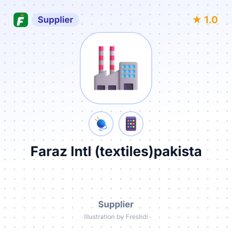 Faraz Intl (textiles)pakista – summary card, no photo uploaded yet