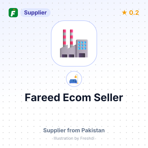 Fareed Ecom Seller – summary card, no photo uploaded yet