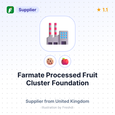 Farmate Processed Fruit Cluster Foundation  – summary card, no photo uploaded yet