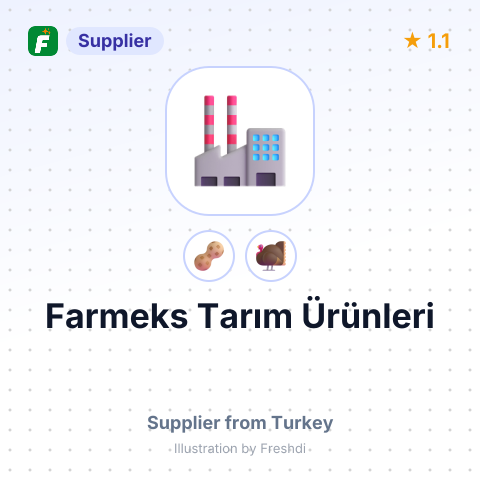 Farmeks Tarım Ürünleri – summary card, no photo uploaded yet