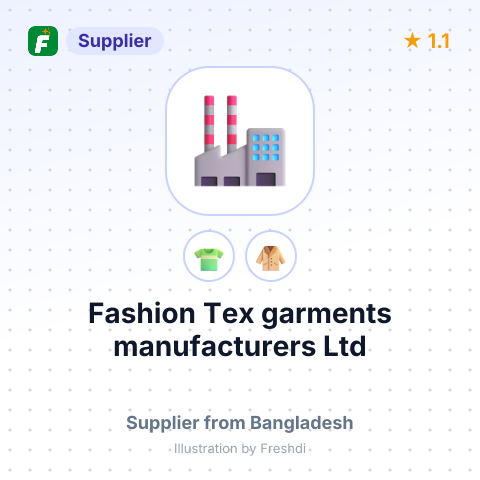 Fashion Tex garments manufacturers Ltd – summary card, no photo uploaded yet