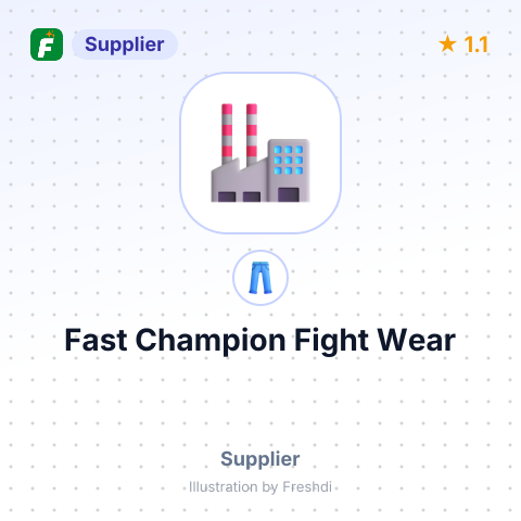 Fast Champion Fight Wear – summary card, no photo uploaded yet