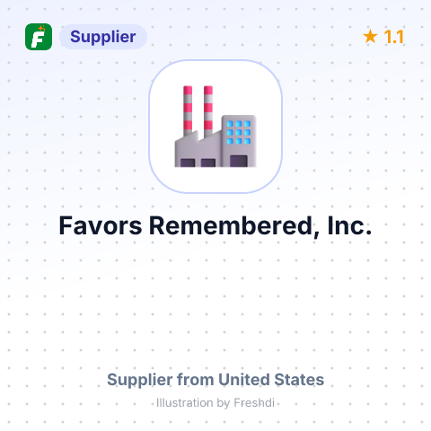 Favors Remembered, Inc. – summary card, no photo uploaded yet