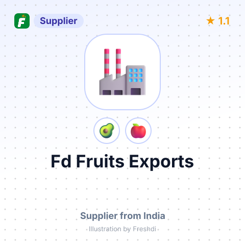Fd Fruits Exports  – summary card, no photo uploaded yet