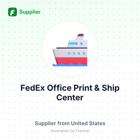 FedEx Office Print & Ship Center – summary card, no photo uploaded yet