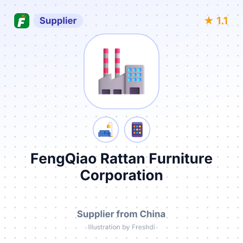 FengQiao Rattan Furniture Corporation – summary card, no photo uploaded yet