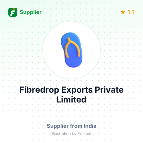 Fibredrop Exports Private Limited  – summary card, no photo uploaded yet