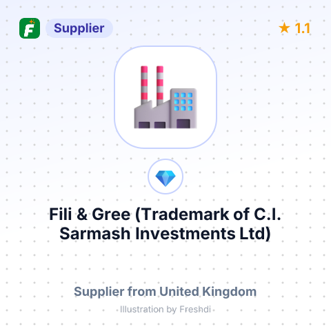Fili & Gree (Trademark of C.I. Sarmash Investments Ltd) – summary card, no photo uploaded yet