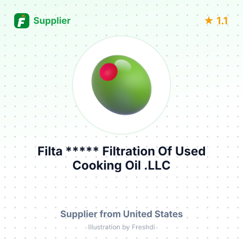 Filta ***** Filtration Of Used Cooking Oil .LLC – summary card, no photo uploaded yet
