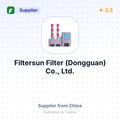 Filtersun Filter (Dongguan) Co., Ltd. – summary card, no photo uploaded yet