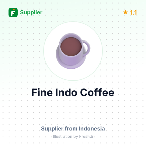 Fine Indo Coffee  – summary card, no photo uploaded yet