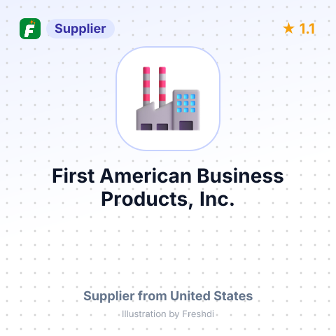 First American Business Products, Inc. – summary card, no photo uploaded yet