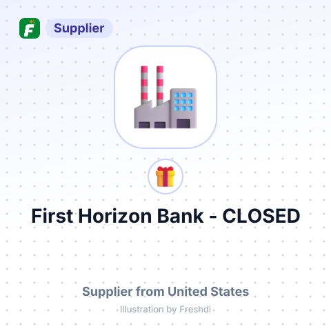 First Horizon Bank - CLOSED – summary card, no photo uploaded yet