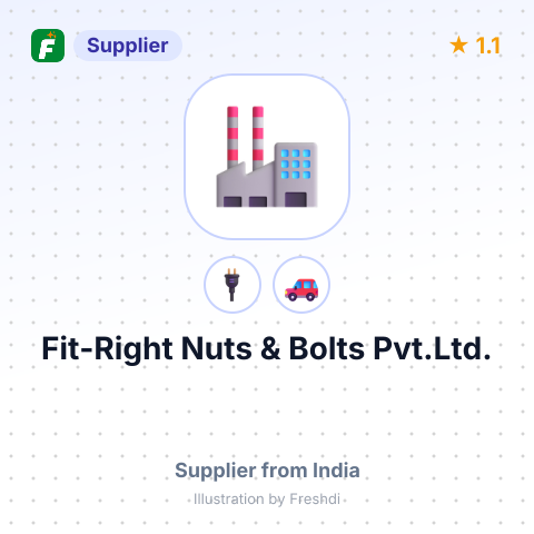 Fit-Right Nuts & Bolts Pvt.Ltd. – summary card, no photo uploaded yet