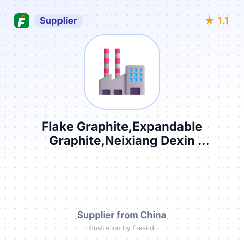 Flake Graphite,Expandable Graphite,Neixiang Dexin Metallurgical Materials Co., Ltd. – summary card, no photo uploaded yet