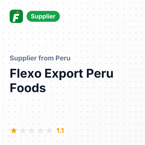 Flexo Export Peru Foods  – summary card, no photo uploaded yet