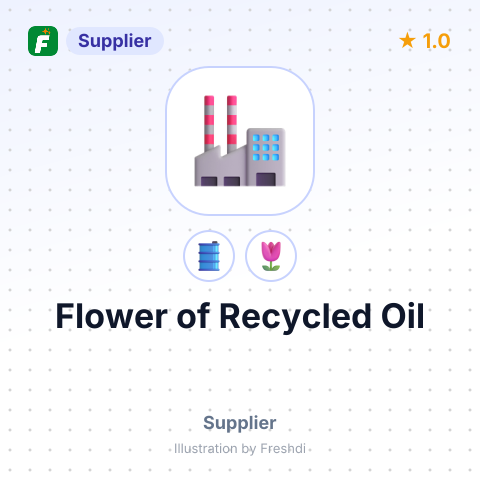 Flower of Recycled Oil – summary card, no photo uploaded yet