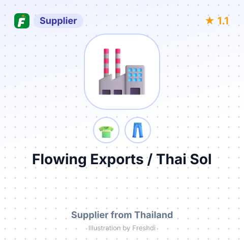 Flowing Exports / Thai Sol – summary card, no photo uploaded yet
